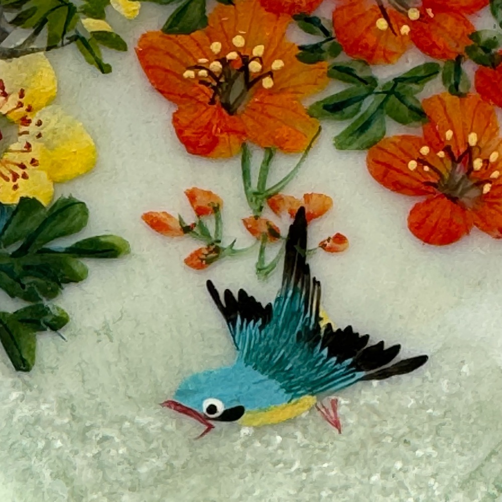 Pair of Japanese Hand-Painted Scallop Shells
